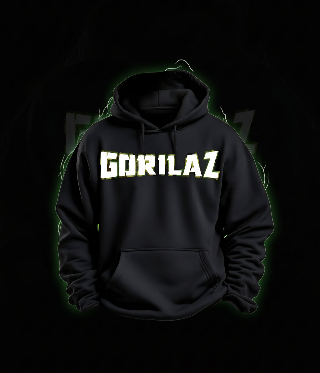 Hoodie Gorilaz "Urban Camo"  Negra